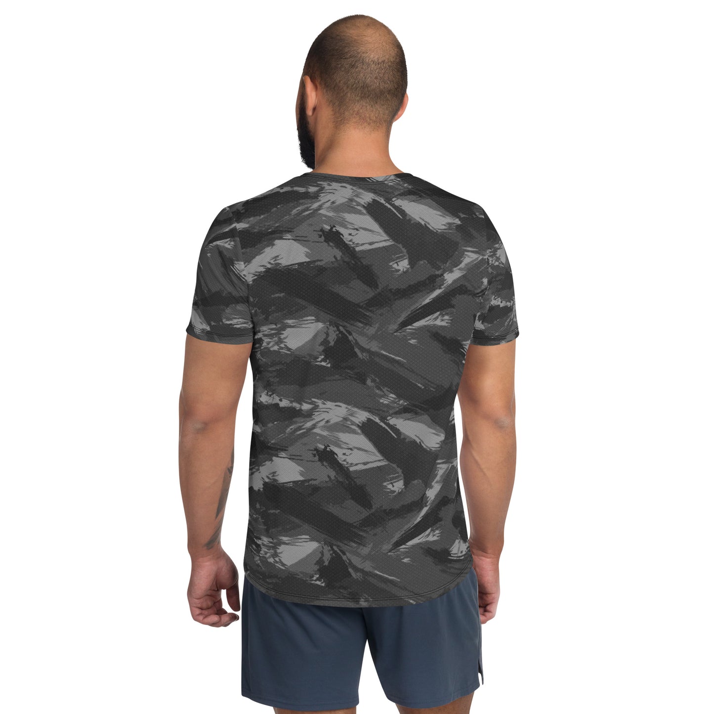 Dynem® Gray Camo Men's Athletic T-shirt