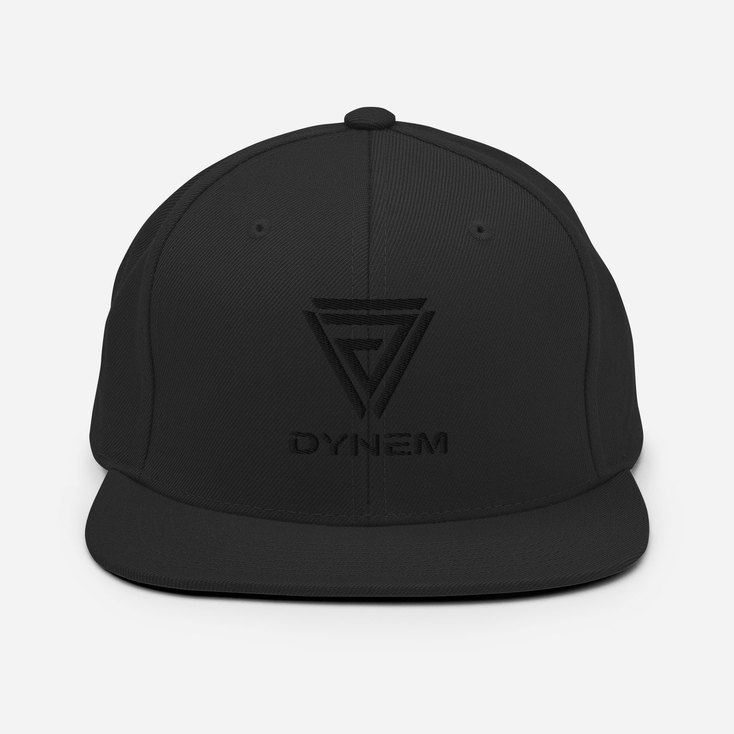 Snapback Black Cap Hat with Dynem® Logo