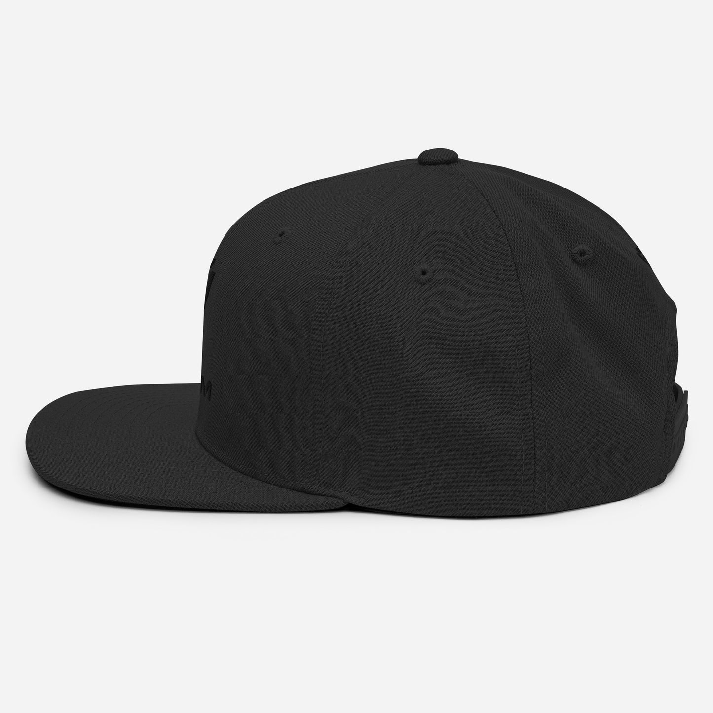 Snapback Black Cap Hat with Dynem® Logo