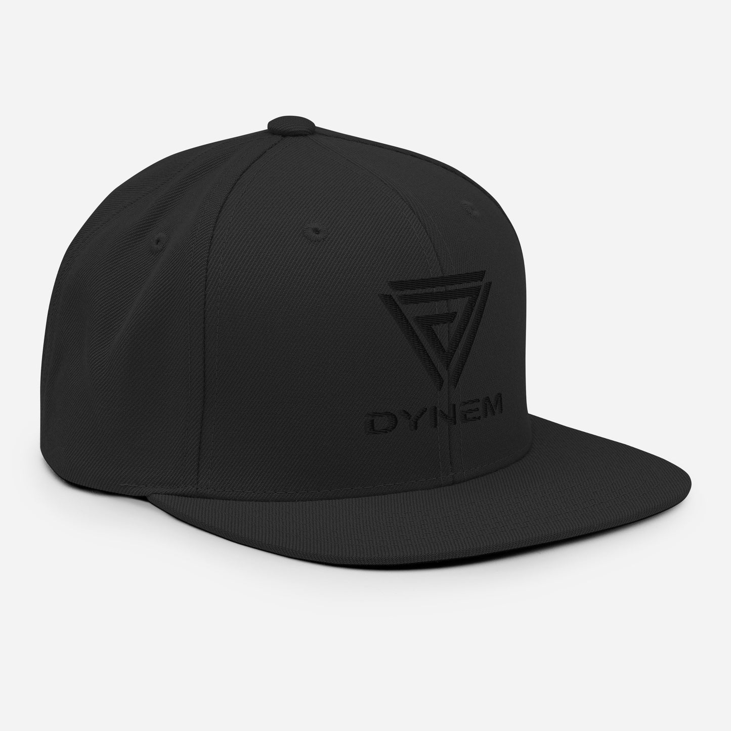 Snapback Black Cap Hat with Dynem® Logo