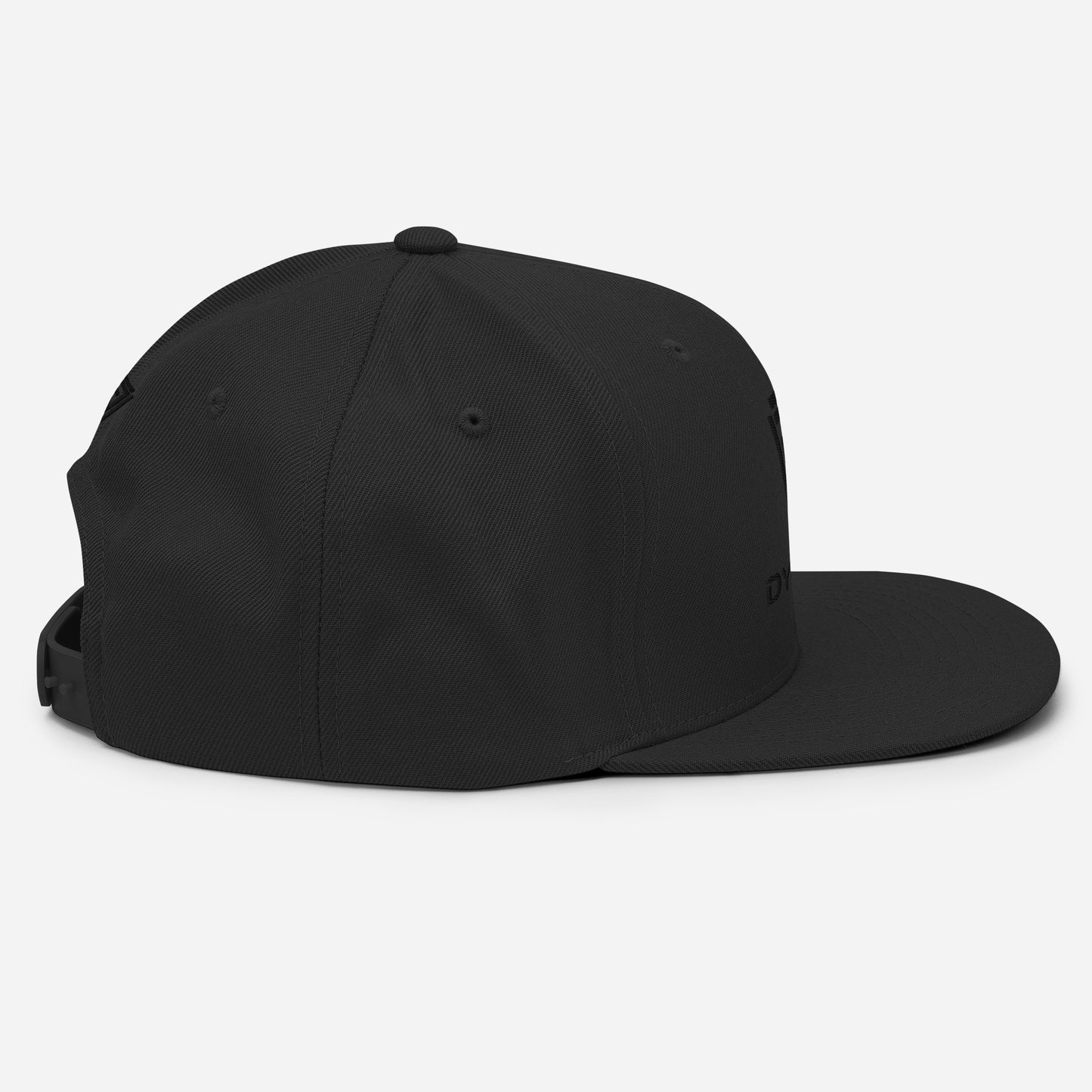 Snapback Black Cap Hat with Dynem® Logo