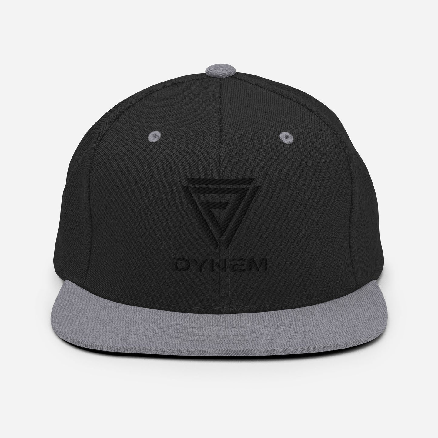 Snapback Black & Gray Cap Hat with Dynem® Logo