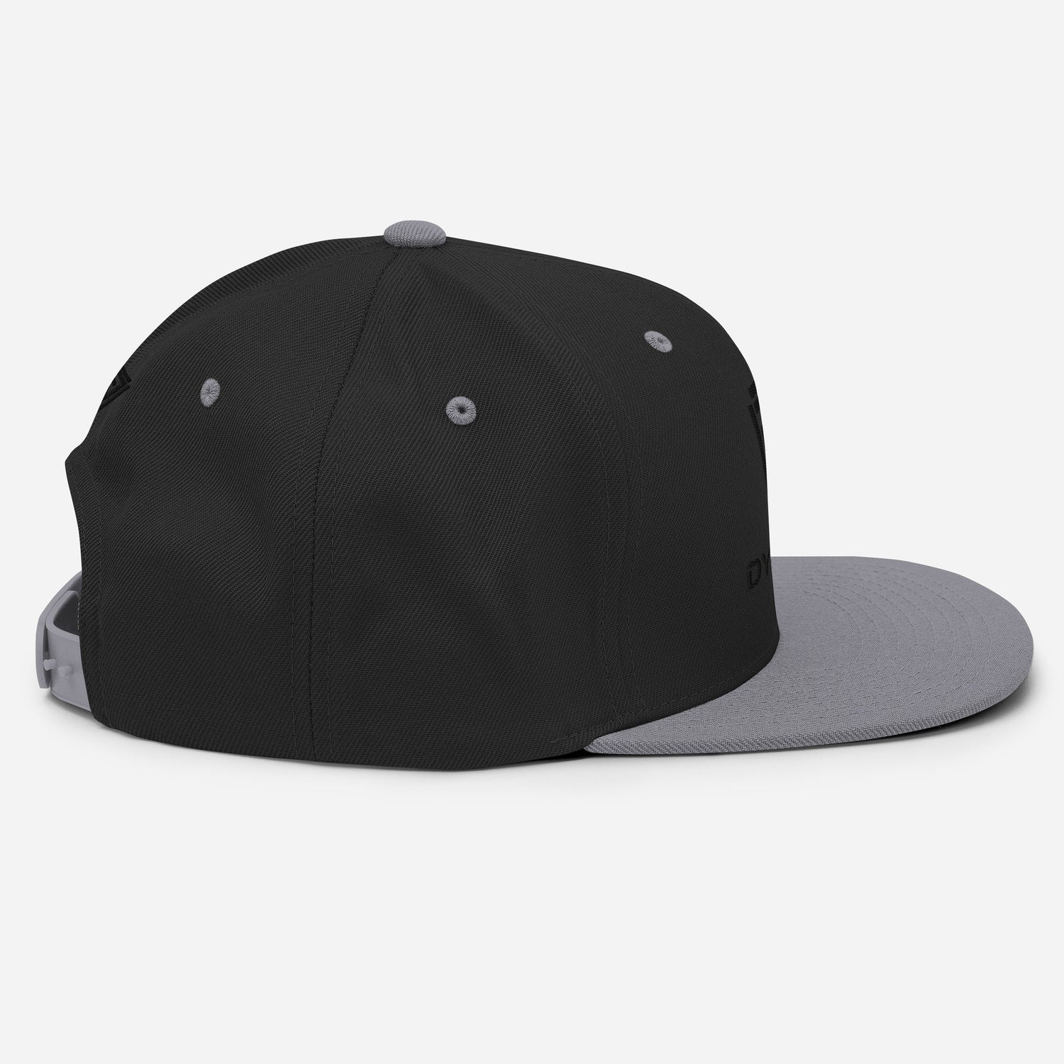 Snapback Black & Gray Cap Hat with Dynem® Logo