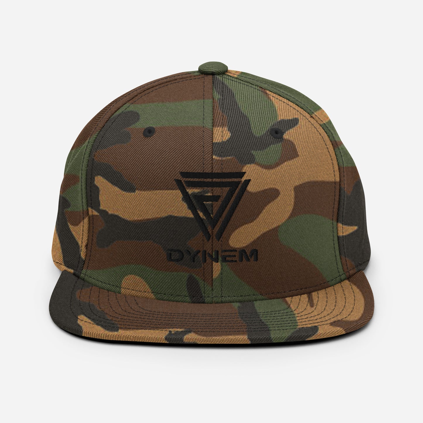 Snapback Camo Military Cap Hat with Dynem® LogoSnapback Camo Military Cap Hat with Dynem® Logo