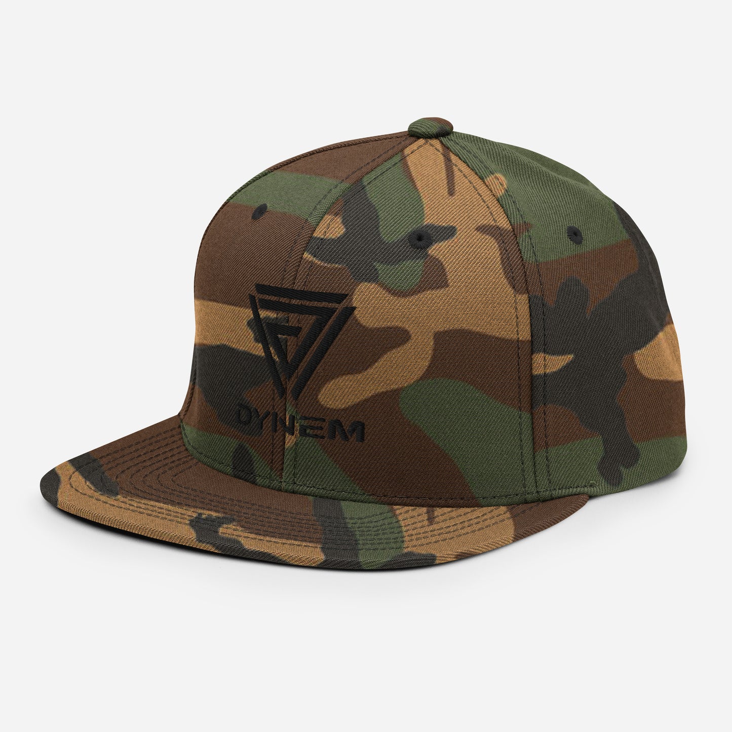 Snapback Camo Military Cap Hat with Dynem® Logo