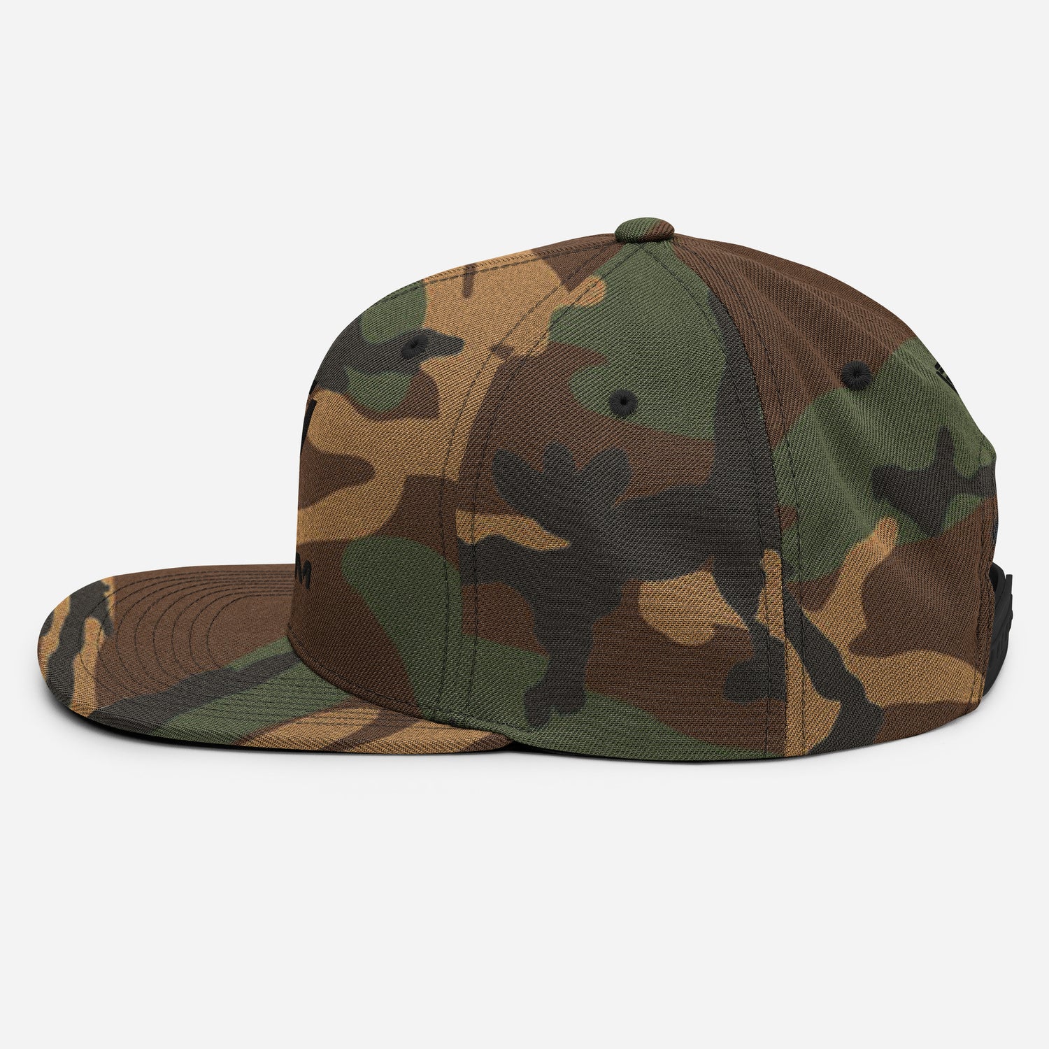 Snapback Camo Military Cap Hat with Dynem® Logo