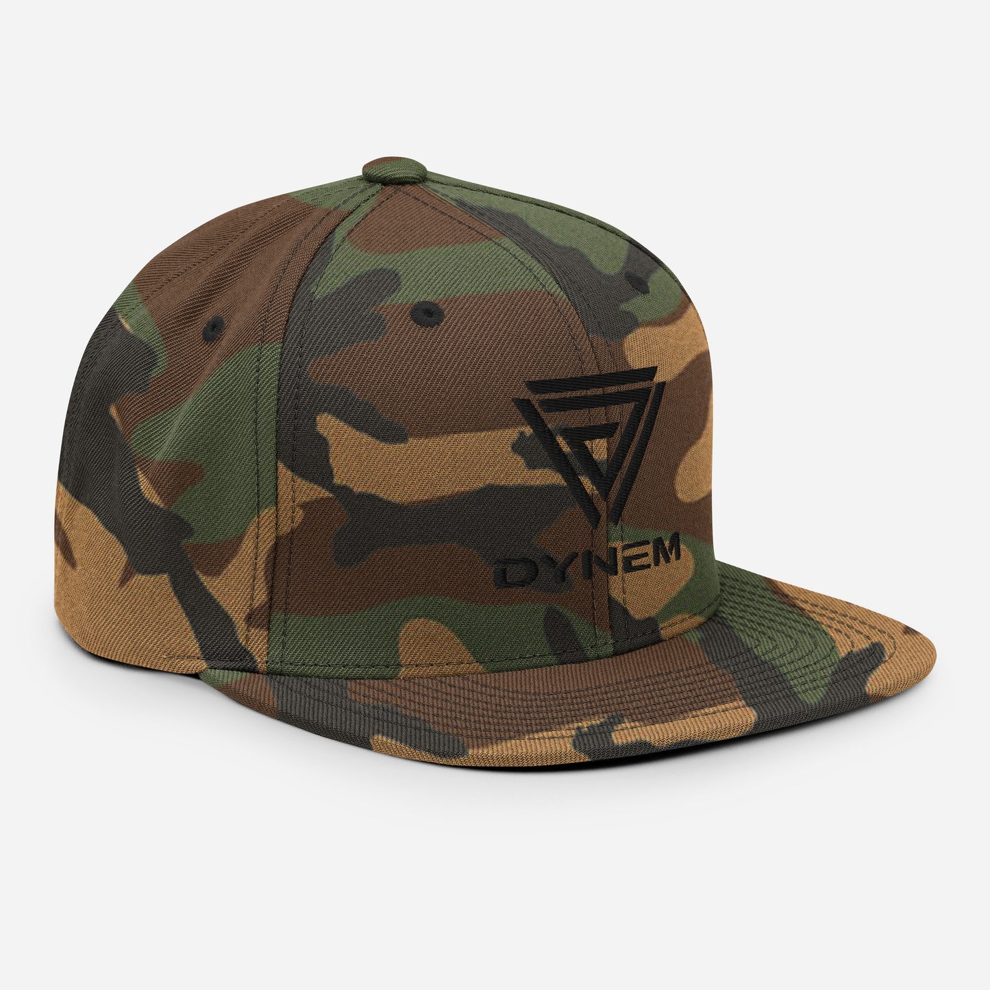 Snapback Camo Military Cap Hat with Dynem® Logo