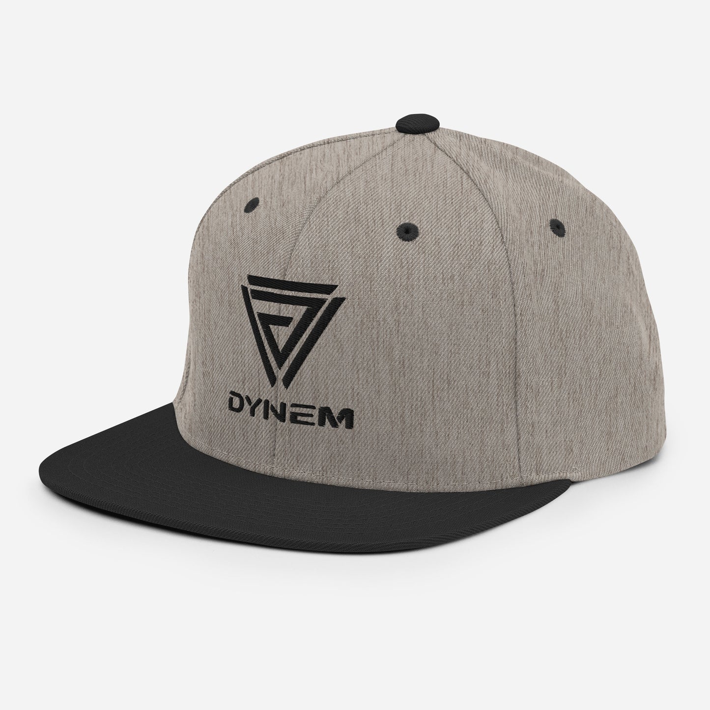 Snapback heather-black Cap Hat with Dynem® Logo