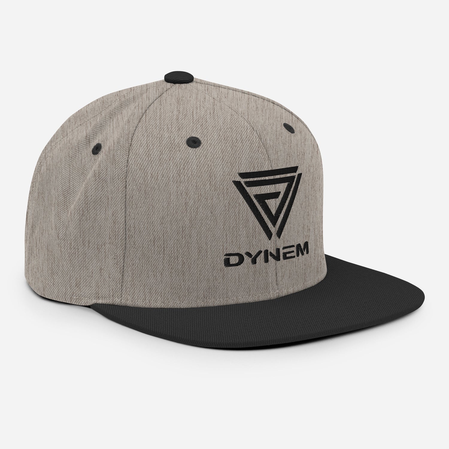 Snapback heather-black Cap Hat with Dynem® Logo