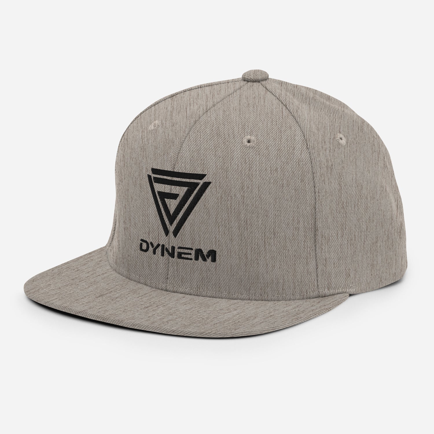 Snapback heather-black Cap Hat with Dynem® Logo