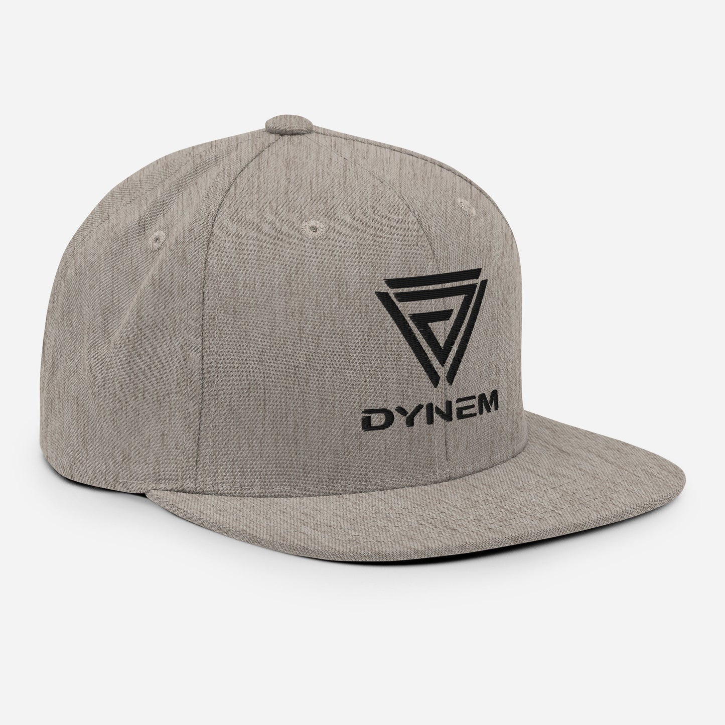 Snapback heather-black Cap Hat with Dynem® Logo