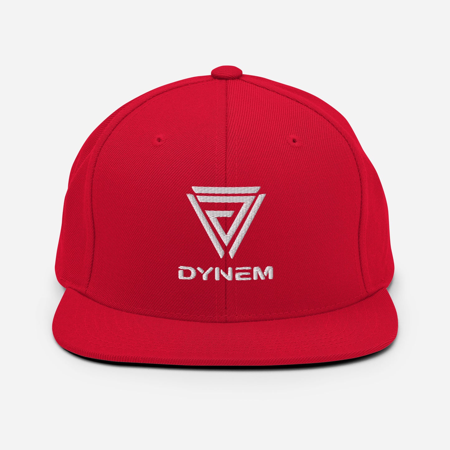 Snapback Hat with Dynem® Logo in Red