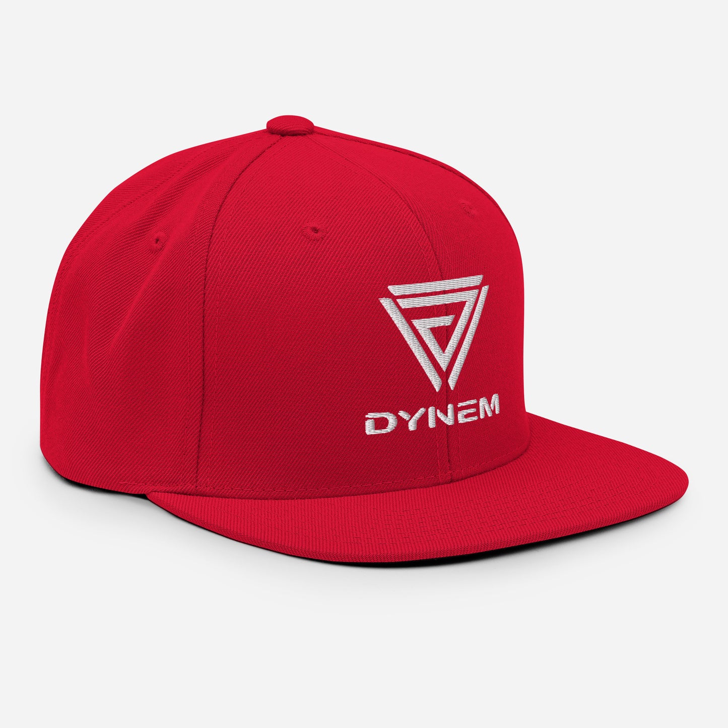 Snapback Hat with Dynem® Logo in Red