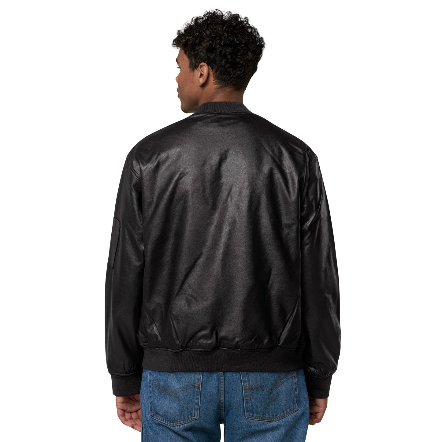 Dynem® Leather Bomber Jacket